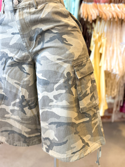 G.I. Baddie Camo Jorts