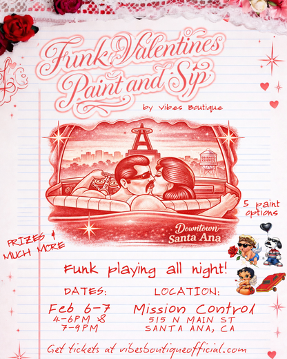 Funk Valentines Paint & Sip (Feb 6-7) @ Mission Control