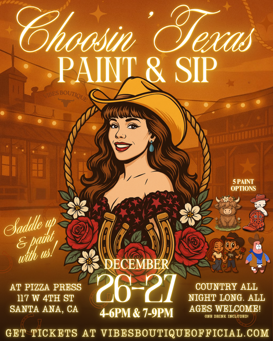Choosin' Texas Paint & Sip (Dec 26 & 27)