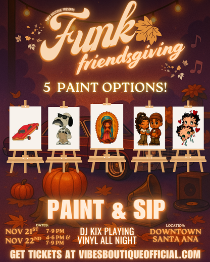 Funk Friendsgiving Paint & Sip (Nov 21-22)