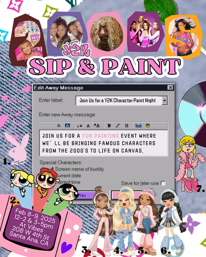 2000's Sip & Paint (Feb 8-9)