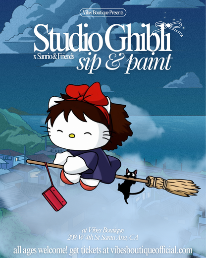 Studio Ghibli & Sanrio Sip & Paint (Feb 28, Mar 1-2)