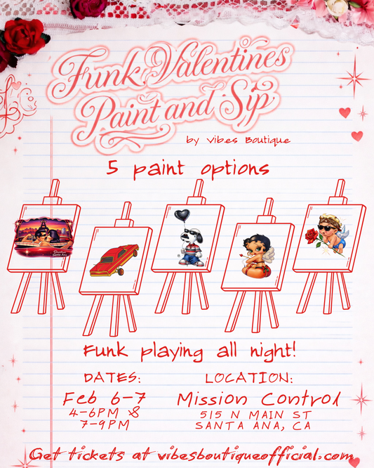 Funk Valentines Paint & Sip (Feb 6-7) @ Mission Control