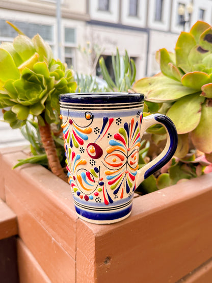 Talavera Tumbler With Handle (Fiesta)