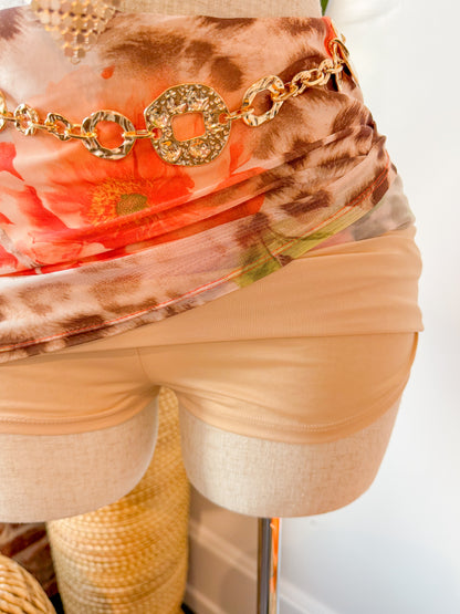 Tropic Jungle Skirt (Pink)