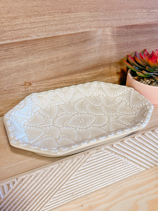 Talavera Medium Bowl Plate (White)