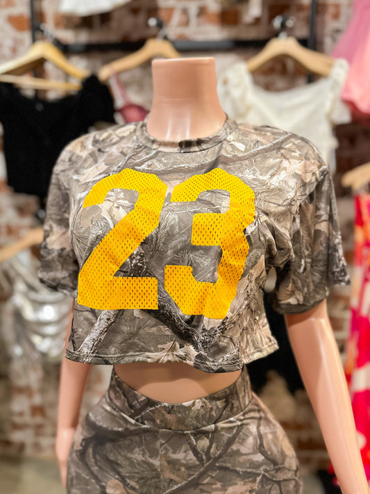 Camo Crop Top