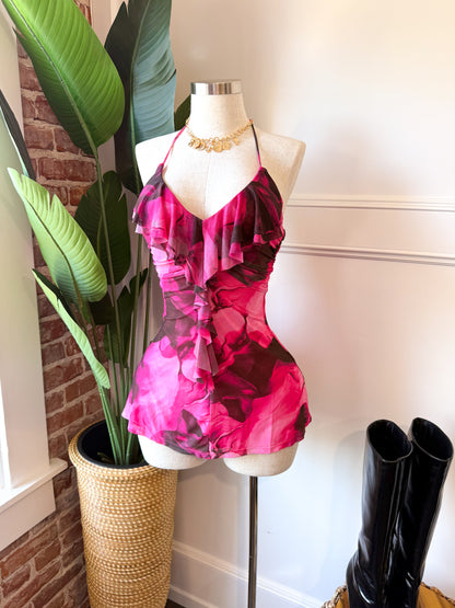 Contigo Dress (Fuchsia)