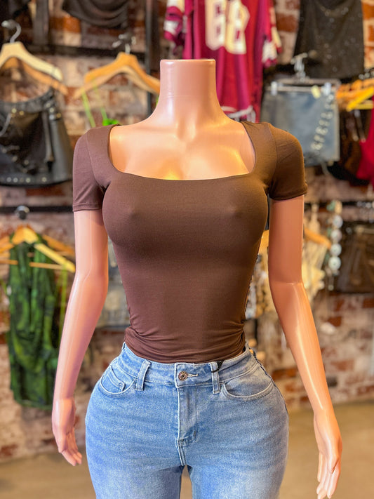 Short Sleeve (Brown) (Runs Small)