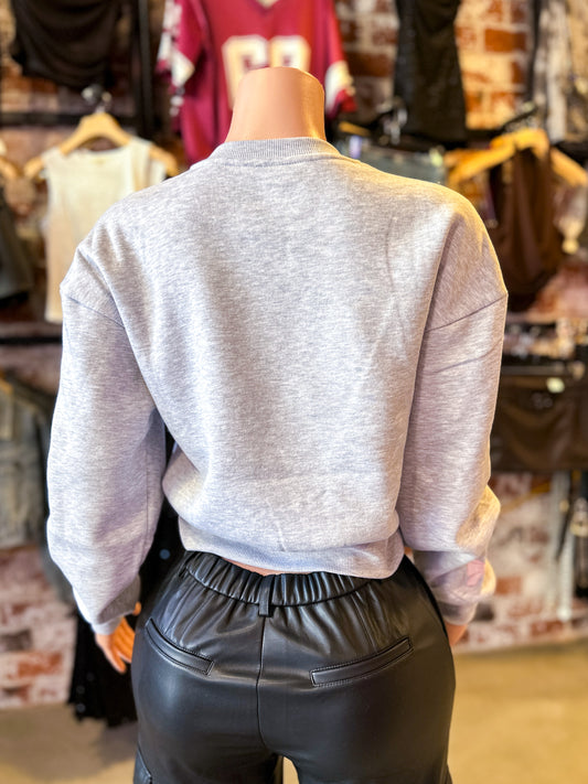 Bows Grey Sweater