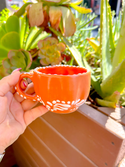 Talavera Mini Pumpkin Espresso Mug