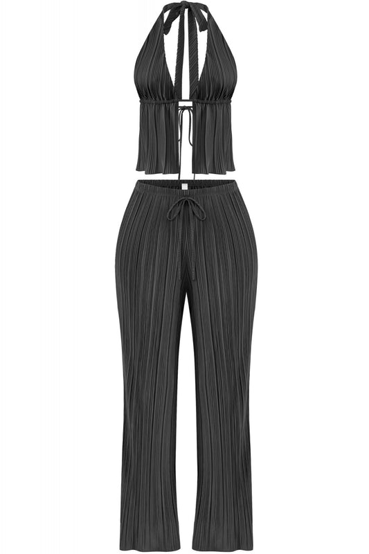Halter Pants Set (Black)