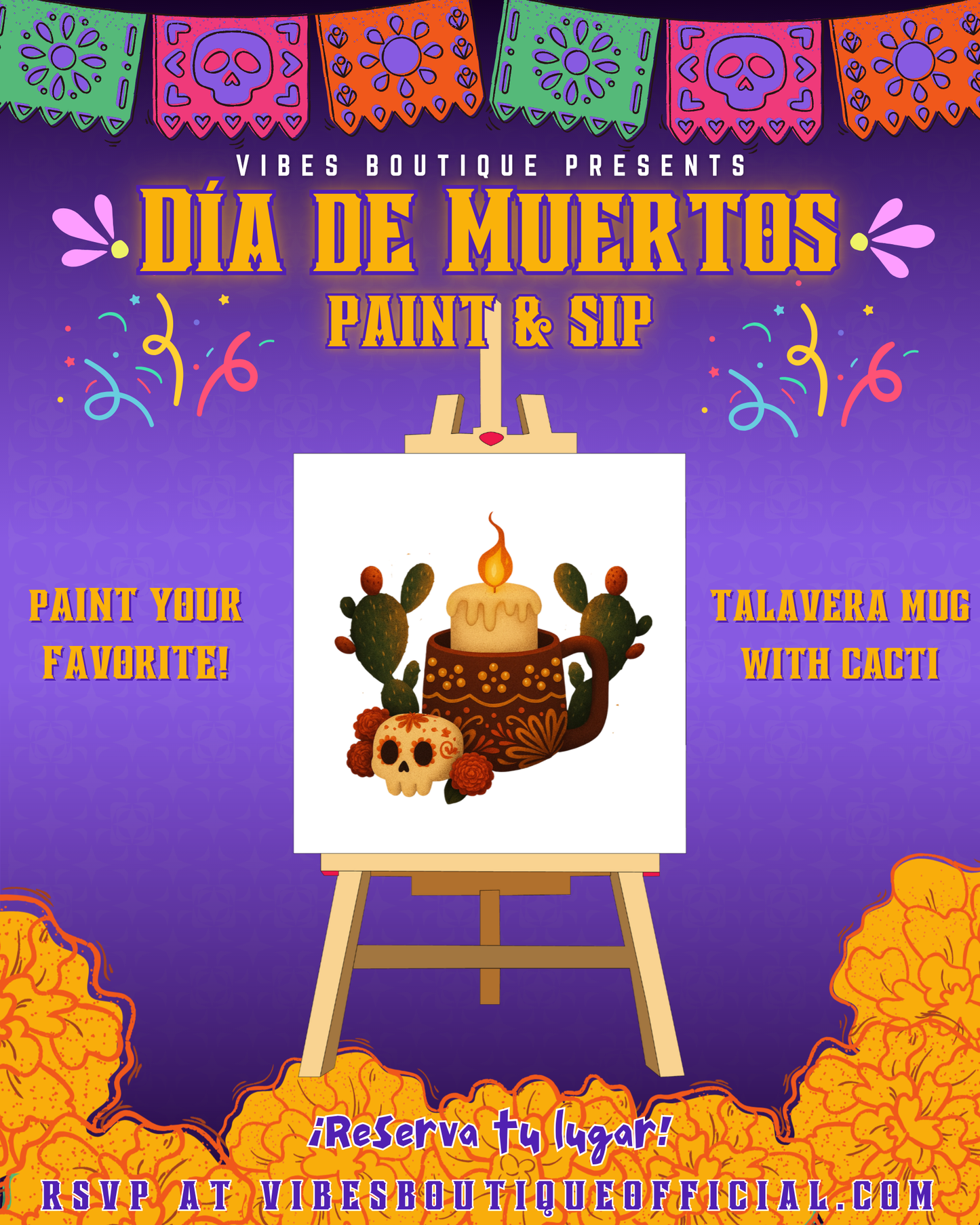 Dia de los Muerts Paint & Sip (Nov 1 & 2)
