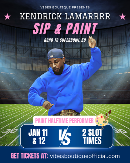 Super Bowl Sip & Paint (DRINK INCLUDED)