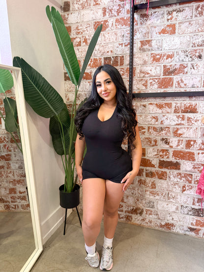 Cool Girl Romper (Black)