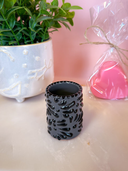 Talavera Shot Glass (Black & Grey)