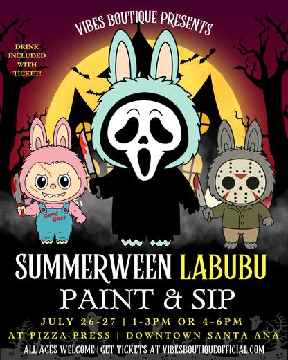 Summerween Labubu Sip & Paint (July 26-27)