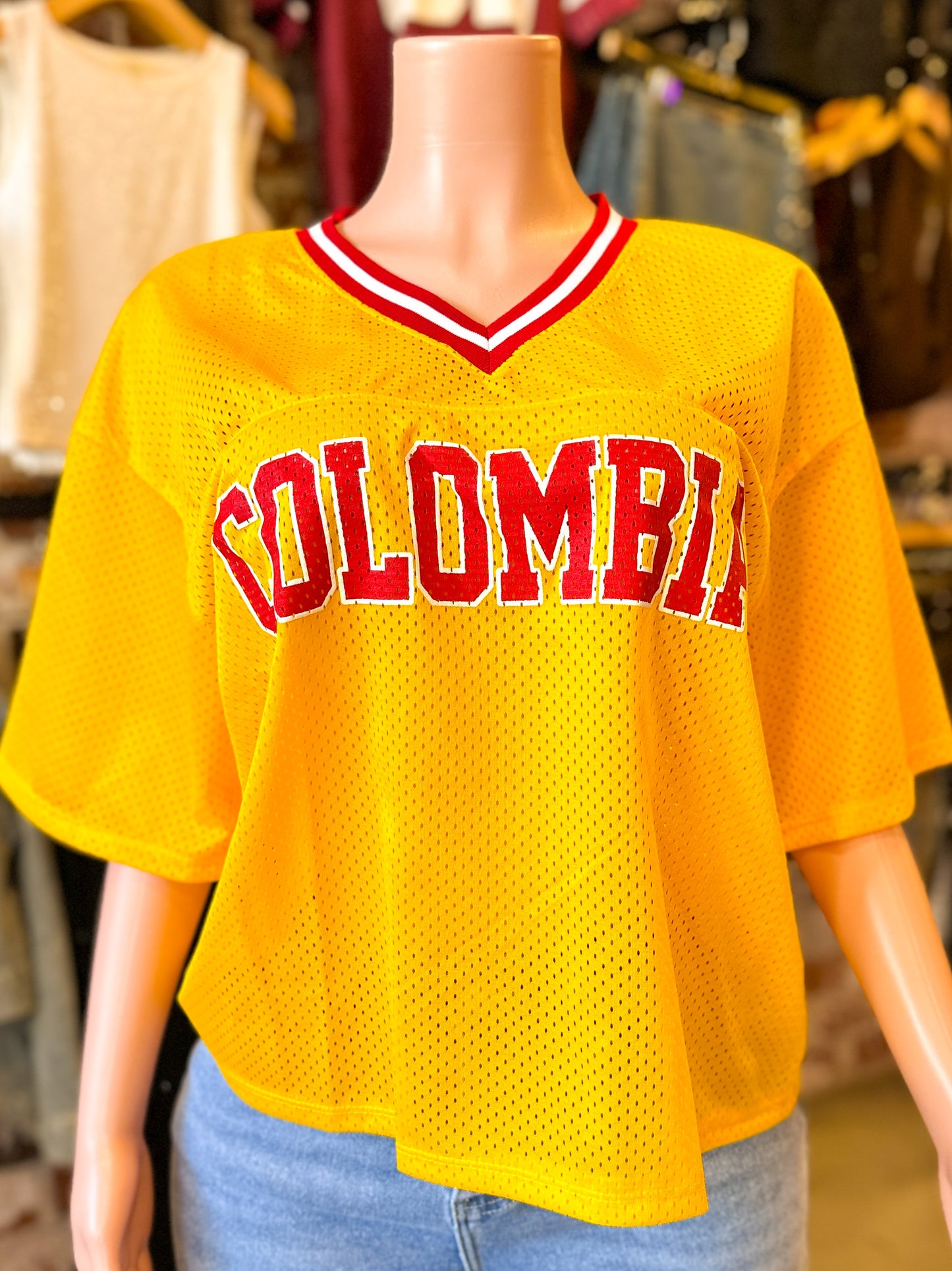 Columbia Yellow Oversize Jersey