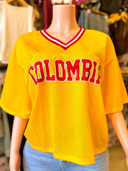 Columbia Yellow Oversize Jersey