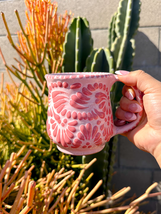 Artisanal Rectangle Mug (Pink & Pink)