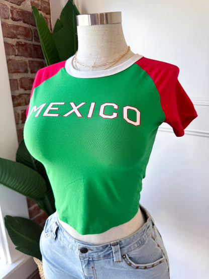 Short Sleeve Red & Green