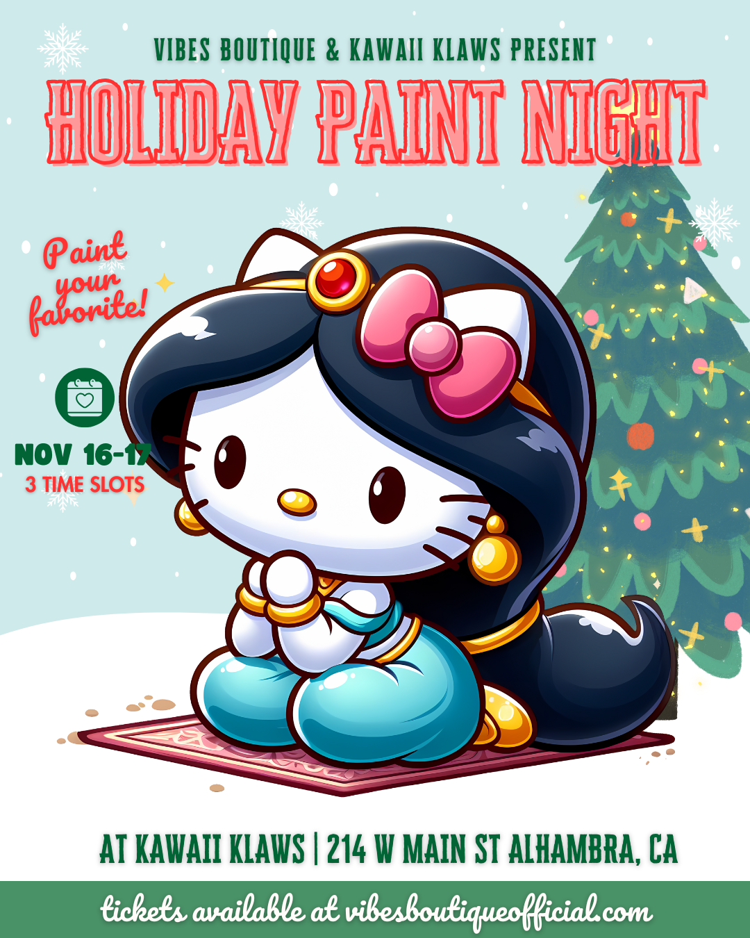 Holiday Paint Night (AT KAWAII KLAWS, ALHAMBRA)