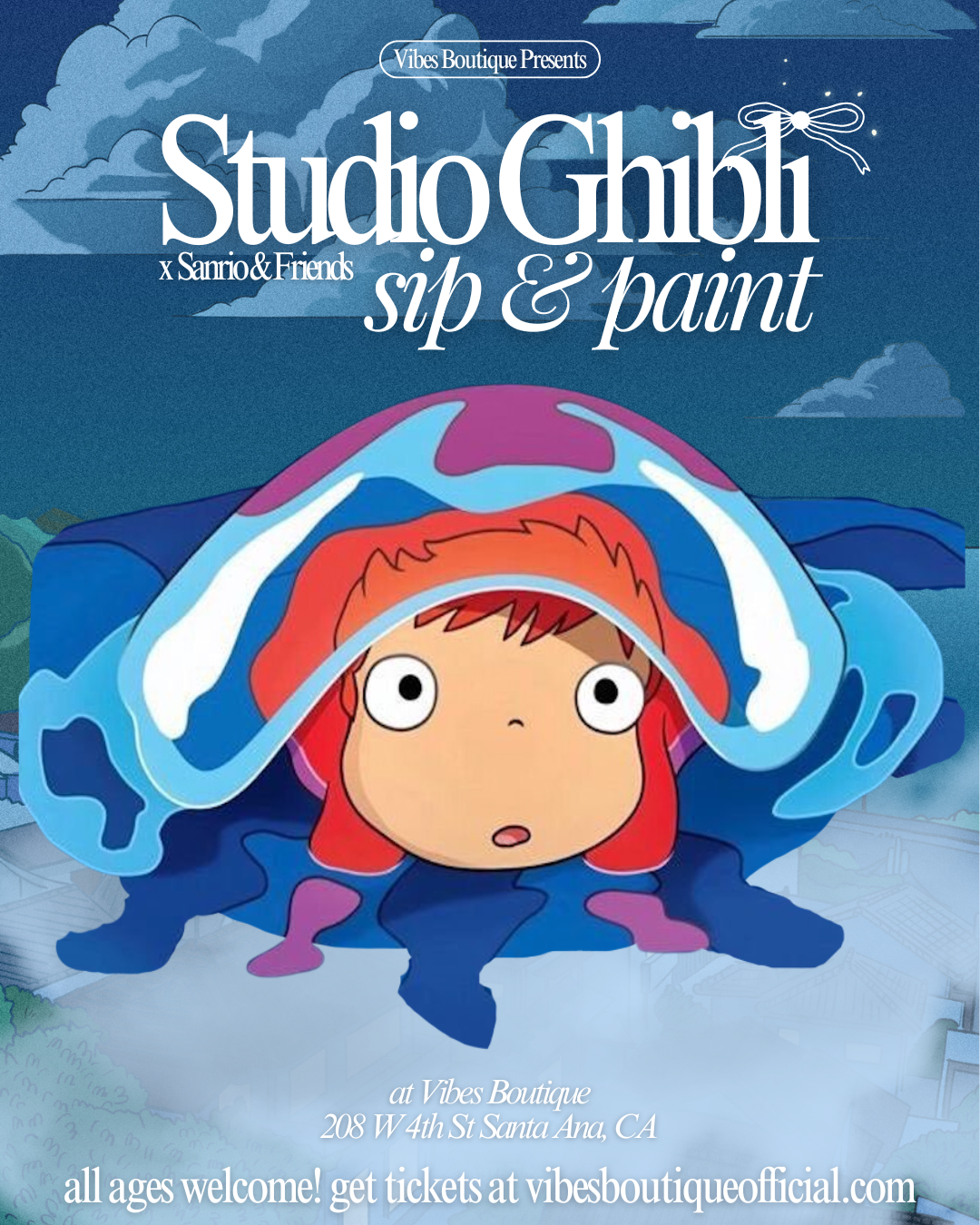 Studio Ghibli & Sanrio Sip & Paint (Feb 28, Mar 1-2)