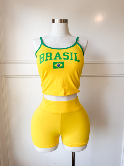 Yellow shorts