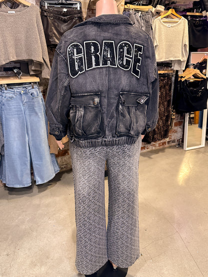 Oversized Washed Jacket