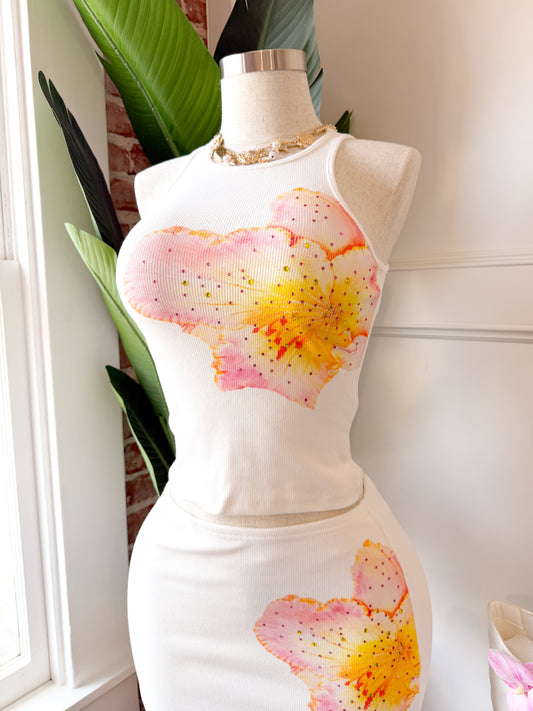 Tropi White Tank