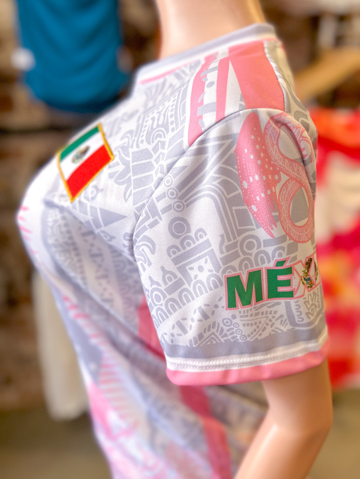 Mexico Virgen Jersey (Grey & Pink)