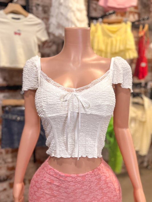 Coquette Top (White)