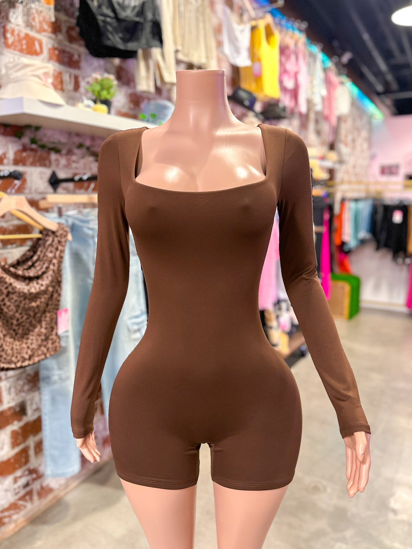 Gabriella Romper (Brown)