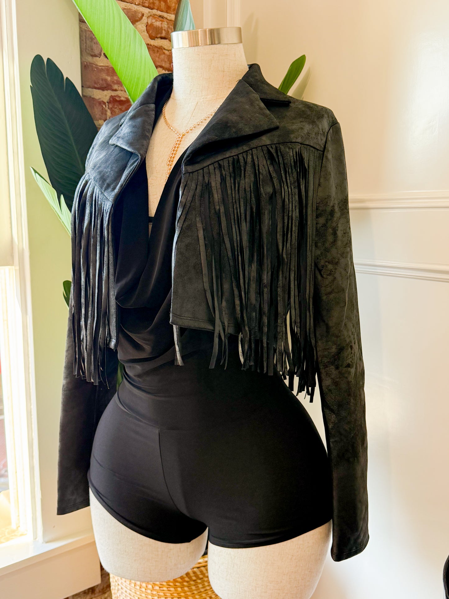 Jacket Fringe (Black)