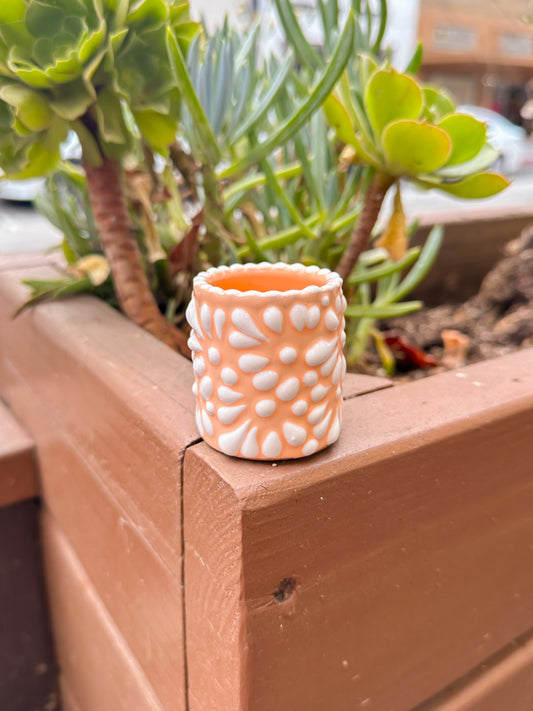 Talavera Mini Shot Glass (Melon & White)