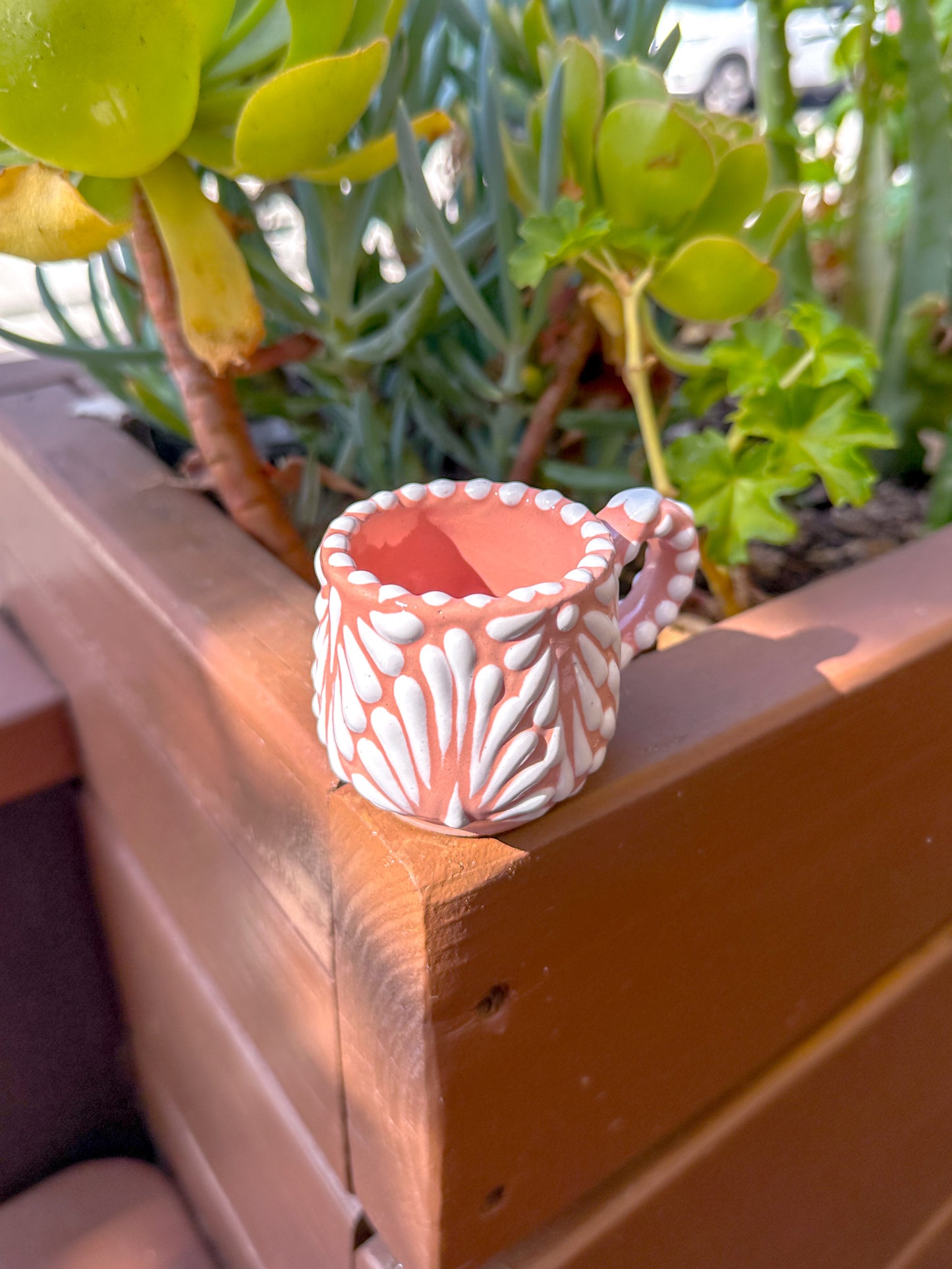 Talavera Mini Shot Glass (Cotton Dusty Peach)