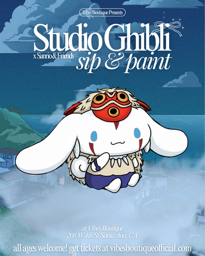 Studio Ghibli & Sanrio Sip & Paint (Feb 28, Mar 1-2)