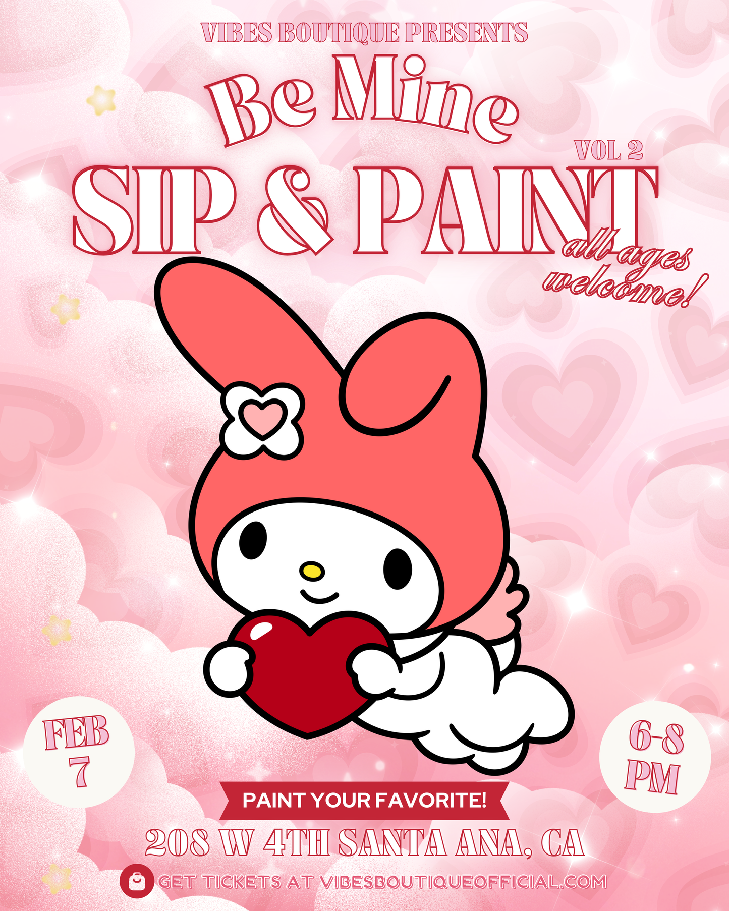 Be Mine Sip & Paint (Feb 7-9)