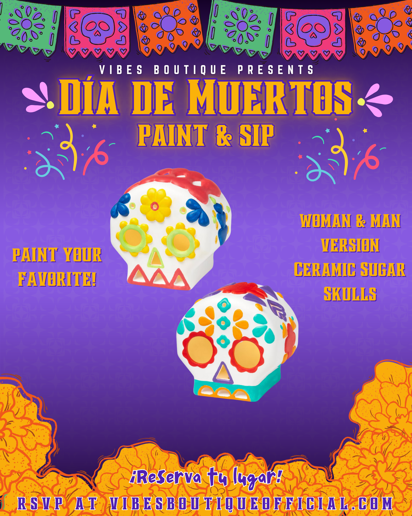 Dia de los Muerts Paint & Sip (Nov 1 & 2)
