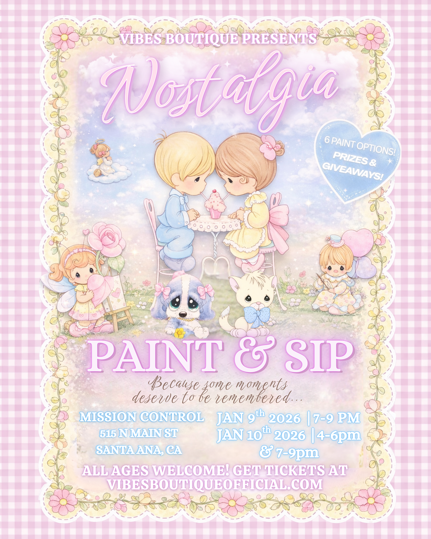 Nostalgia Paint & Sip (Jan 9-10) @ Mission Control