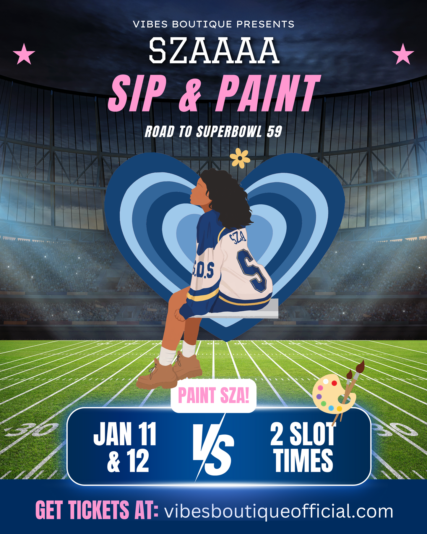 Super Bowl Sip & Paint (DRINK INCLUDED)