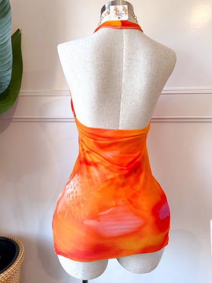Isla Orange Dress