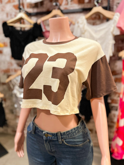 Brown Crop Top
