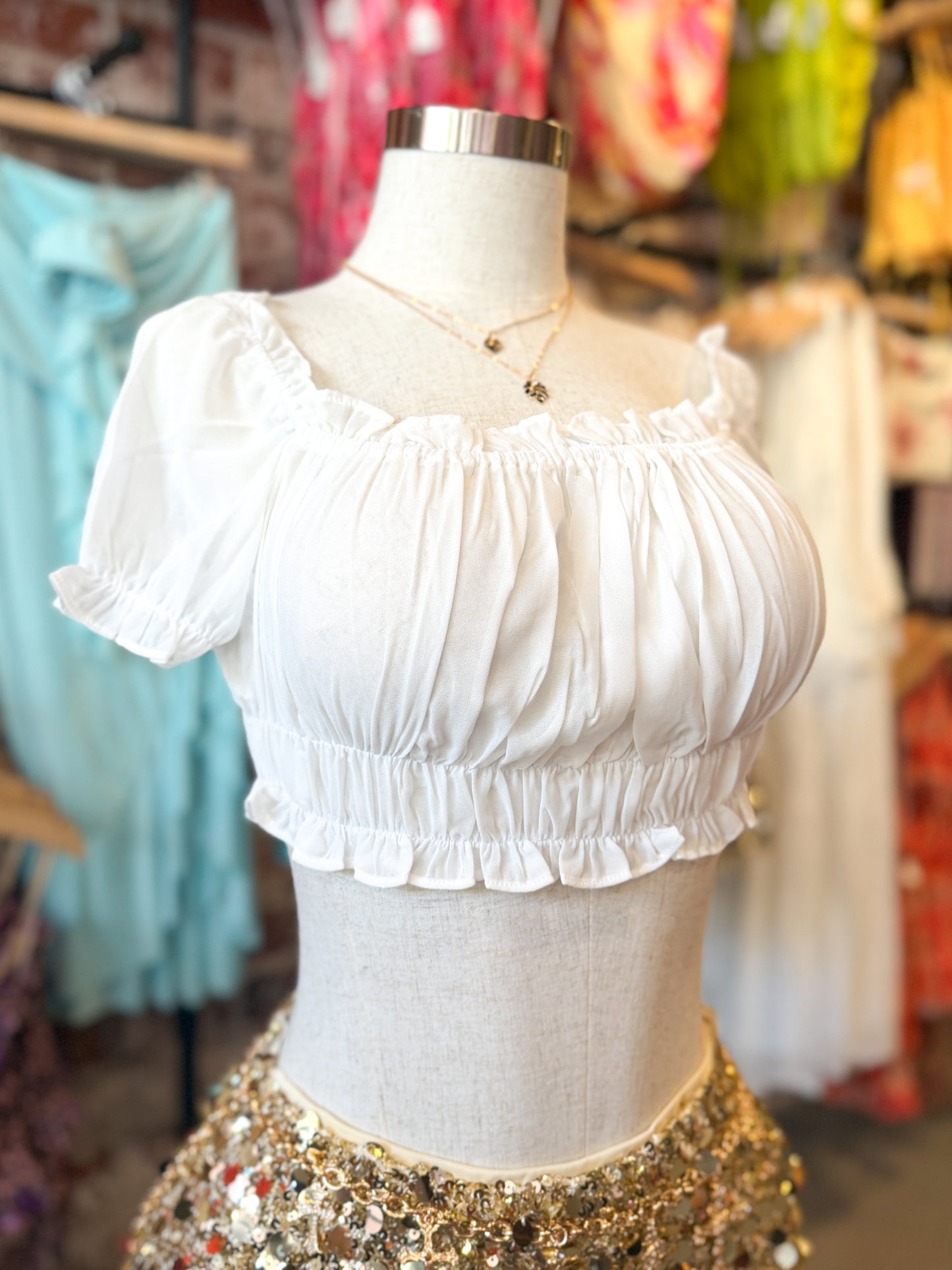 Brunch & Boujee Top (White)