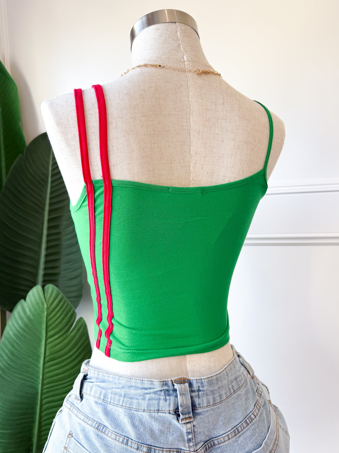 Mexico Double red strap top