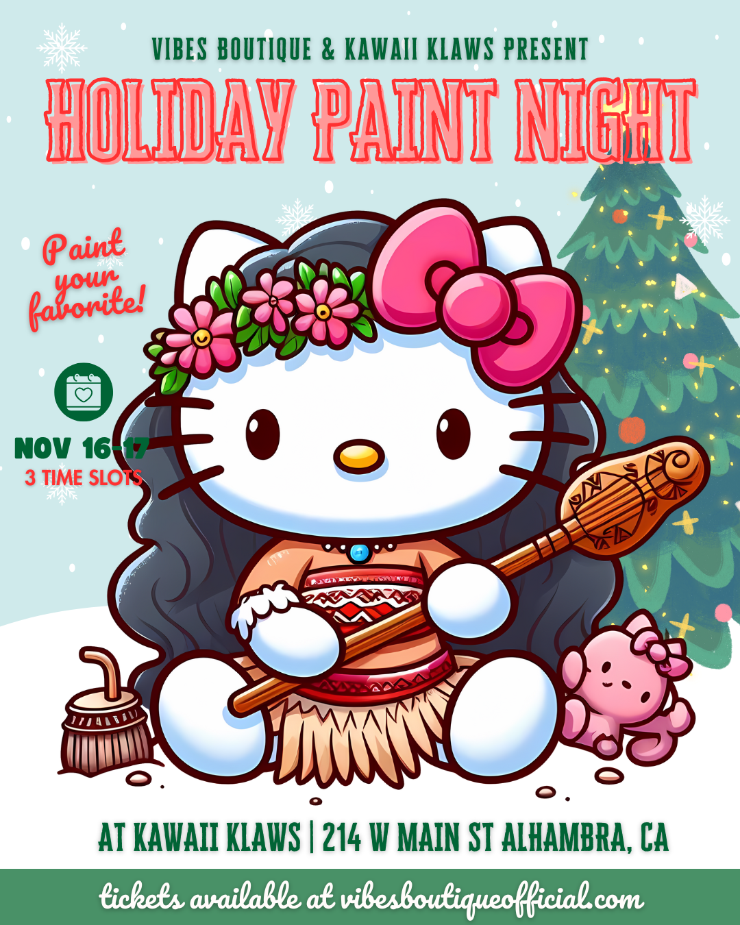 Holiday Paint Night (AT KAWAII KLAWS, ALHAMBRA)