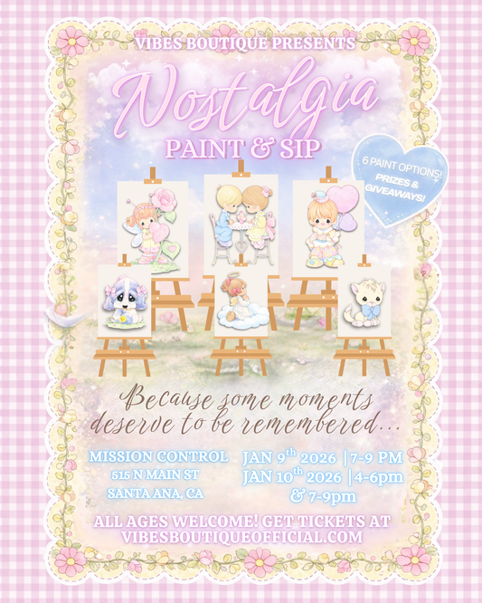 Nostalgia Paint & Sip (Jan 9-10) @ Mission Control