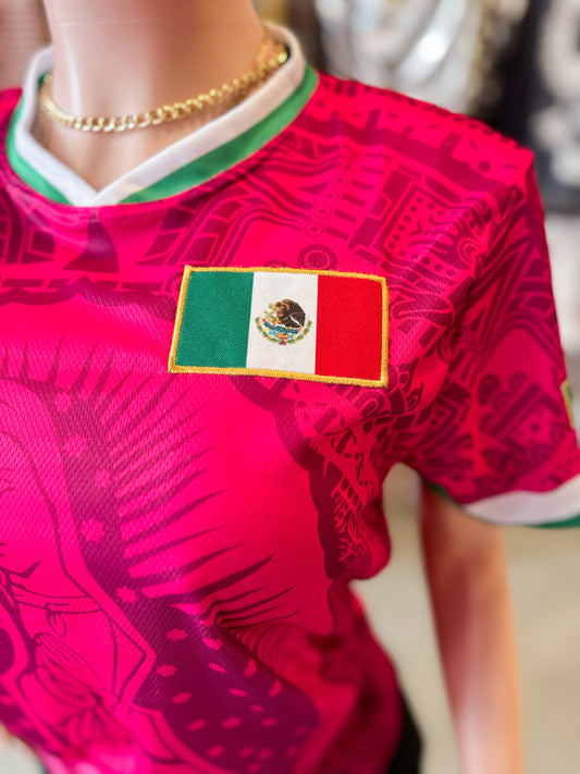 Mexico Virgen Jersey (Hot Pink)
