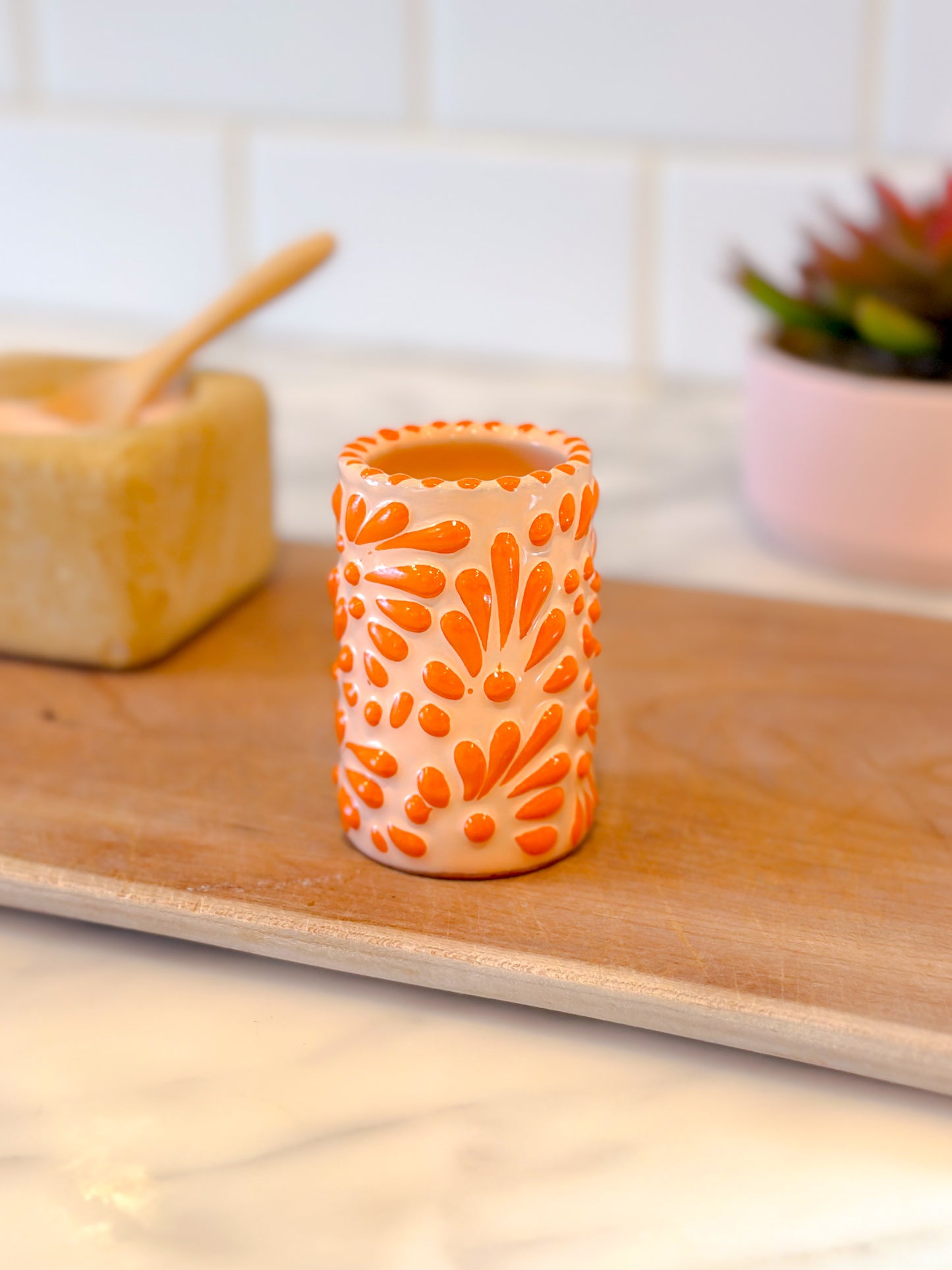 Talavera Shot Glass (Orange)