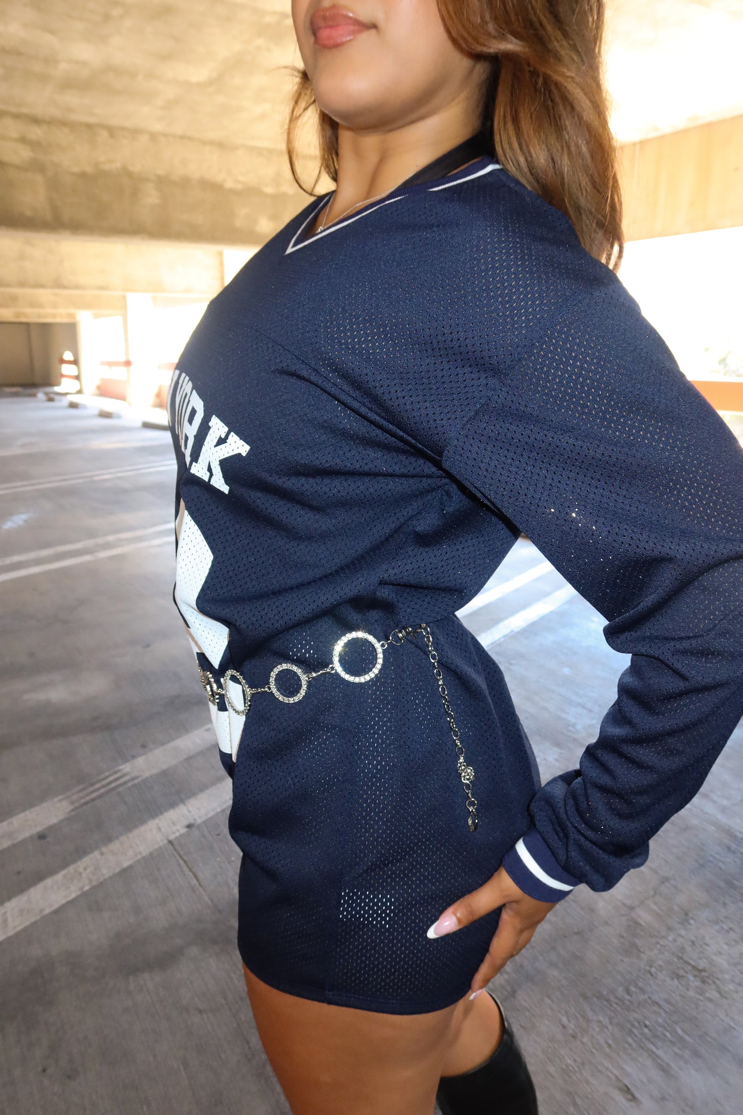 Run It Jersey Romper (Navy)